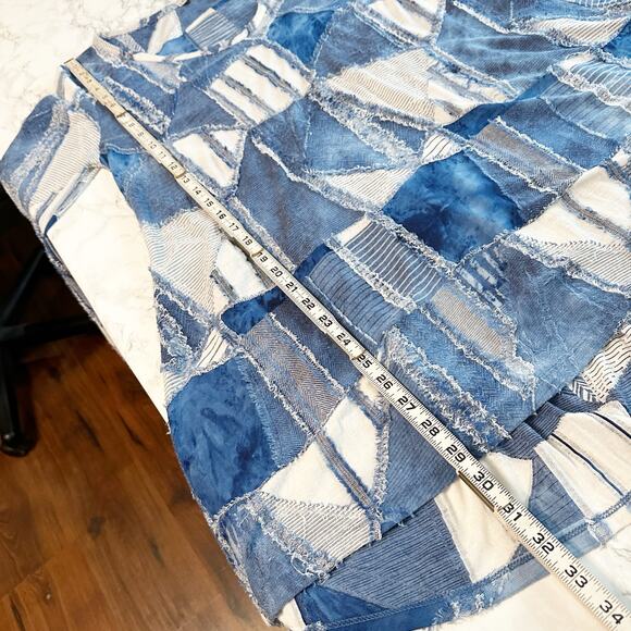 Mododoc Y2K Patchwork Style Long Sleeve Tunic Top Women’s‎ Size Medium - Picture 8 of 9